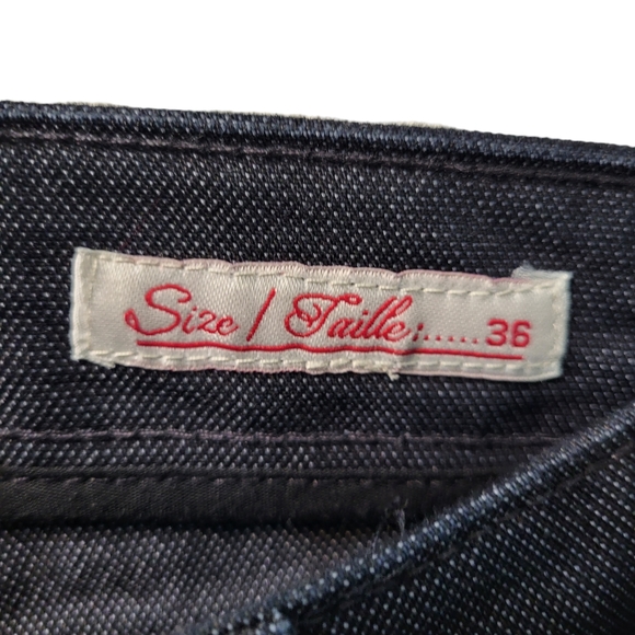 Private Member Men's Size 36X 29 Dark blue  Denim Straight Leg Jeans - Picture 3 of 9